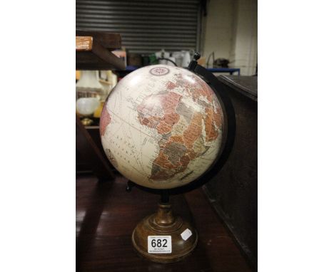 Wooden based globe 