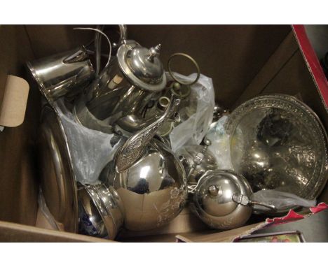 Mappin and Webb SIlver Plate Three Piece Coffee Service, Three Piece Silver Plated Tea Service and other Silver Plated items