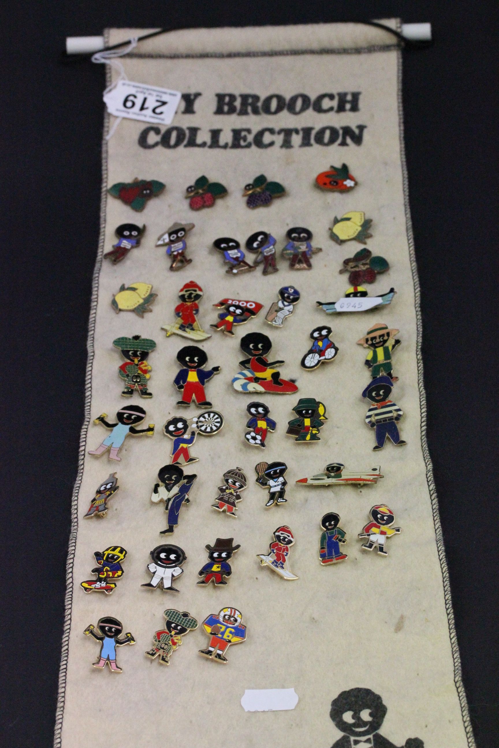 Collection of approximately 40 Robertson Golly Brooches, including Pre