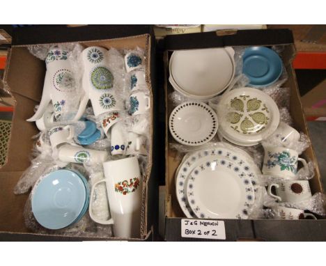 58pc J&G Meakin tableware including Mandalay, Capri and Aztec etc