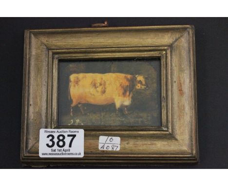 Miniature portrait of Ayrshire Heifer