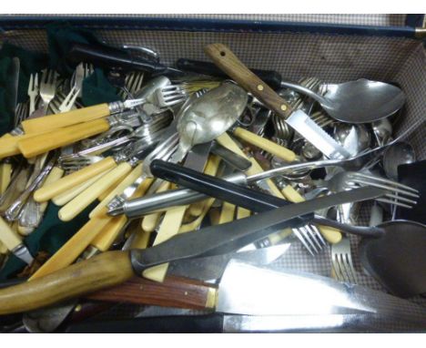 Large quantity of silver plated cutlery and flatware