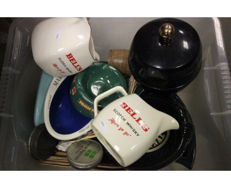 Quantity of Pub Water Jugs and Ashtrays, etc including Wade