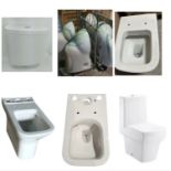 JOBLOT OF 30+ TOILETS, CISTERNS & PANS – ROCA, VITRA, ROPER RHODES, ARMITAGE SHANKS