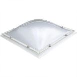 EM-DOME SQUARE ARMOURED DOME WINDOW 860 MM X 860 MM WITH PVC UPSTAND KURB 16/20