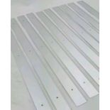 JOBLOT X110 WORKTOP TRIM END CAP 40MM UNIKA RADIUS 3MM LENGTH 630MM SILVER