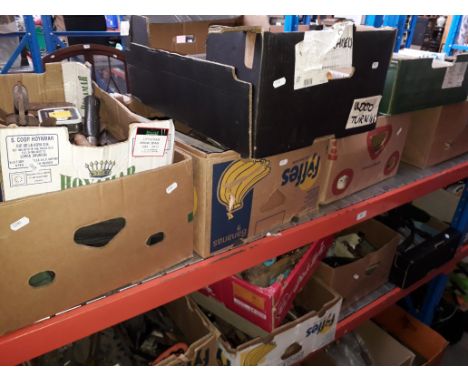 12 boxes of miscellaneous tools 