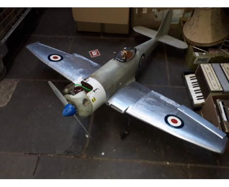 A remote control model aeroplane, Royal Navy WJ 277. 