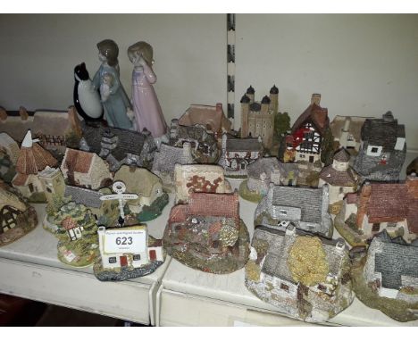 Collection of model houses etc. 