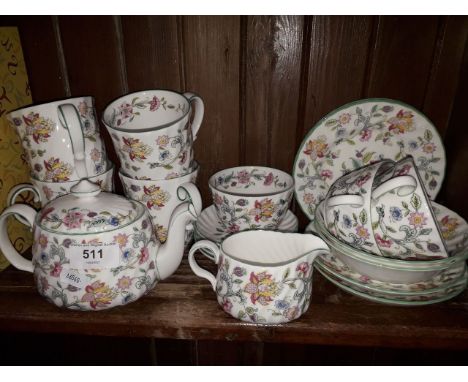 Minton Haddon Hall teaware approx. 20 pieces.&nbsp;Condition - all four mugs marked as seconds, otherwise good, minor tea sta
