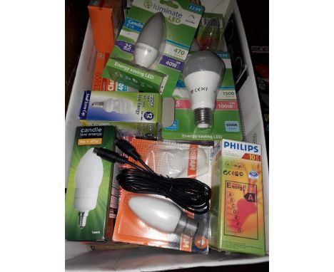 A box of light bulbs 