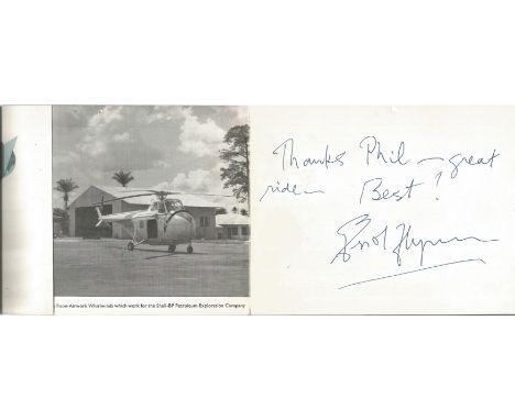 Errol Flynn signed Christmas Greeting from Fison Airwork inscribed Thanks Phil great ride Errol Flynn. Philip Hale, lived and