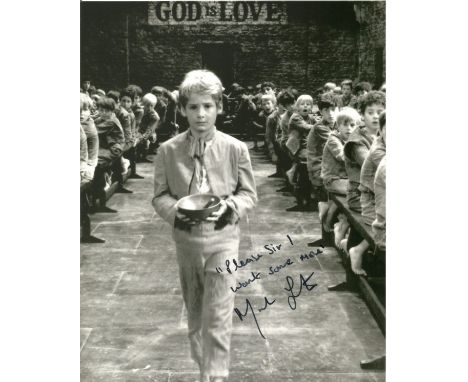 Mark Lester signed 10x8 Oliver black and white photo inscribed Please Sir I Want Some More . Mark Lester (born Mark A. Letzer