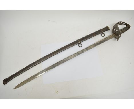 A 19th Century dress sword and scabbard.