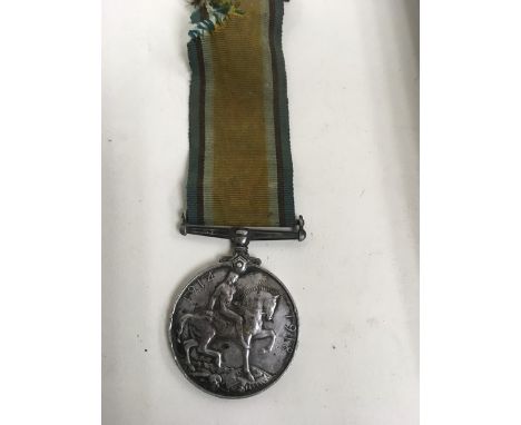 A First World War medal 1914-1918 to PT.E Aellington Essex R