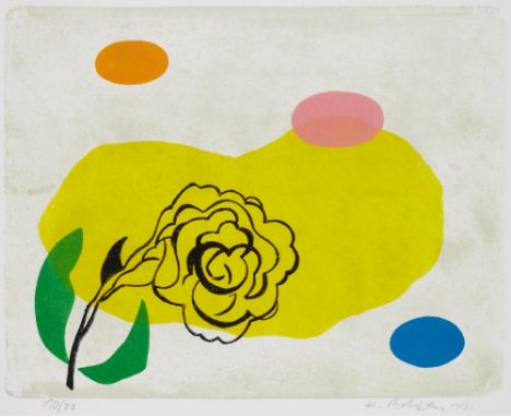 Hein Bohlen1946 Oldenburg - lebt und arbeitet in Varel - "Terrain 2" - Farblithografie/Papier. 10/22. 38,5 x 48,8 cm, 53,8 x 