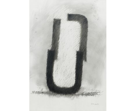 Hiromi Akiyama1937 Hiroshima - 2012 Rheinzabern - Ohne Titel - Graphit/Karton. 73 x 51 cm. Dat. und monogr. r. u.: (19)98 Ack