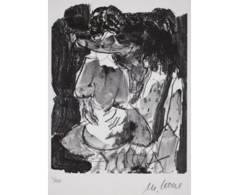 Armin Mueller-Stahl1930 Tilsit - wohnt in Sierksdorf und Los Angeles - "Nobody knows the trouble I've seen" - Lithografie/Pap