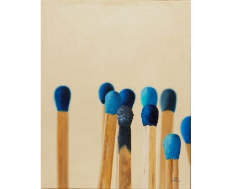 Alf ReinholdKünstler des 20. Jahrhunderts - "Burn-Out" - Öl/Lwd. 50 x 40 cm. Monogr. und dat. r. u.: 20 R 13. Rückseitig beti