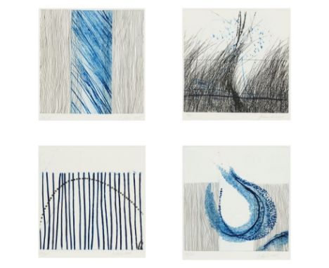 Johannes Haider1954 Eisenstadt - 2014 Oslip - Ohne Titel - Farbradierung/Papier. 20/35. 20 x 19,7 cm, 23 x 23 cm (Passepartou