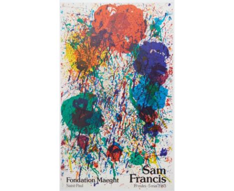 Sam Francis1923 San Mateo/Kalifornien - 1994 Santa Monica - "Sam Francis - Fondation Maeght 19 mars - 5 mai 1983" - Ausstellu