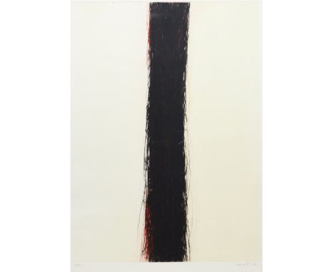 Birgit Sauer1972 - "Ikon Blau" - Kaltnadelradierung/Papier. 17/25. 69,1 x 49,7 cm, 90 x 70 cm (Passepartoutausschnitt). Sign.