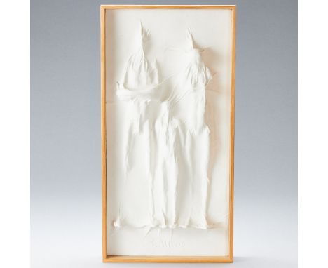 Roland Martin1927 Tuttlingen - lebt und arbeitet Tuttlingen - "Gipsrelief" - Gips. 3/12. 34,6 x 17,2 cm. Vorne mittig monogr.