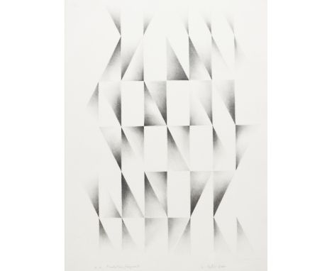 Behl, Ulrich1939 Arnswalde/Pommern - 2021 Kiel - "Evolutionsfragment" - Lithographie/Bütten. e. a. 54,8 x 40,2 cm, 60,2 x 44,
