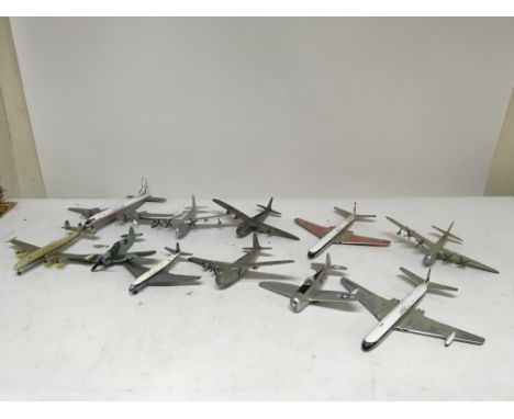 Included are 11 corgi and dinky model planes.