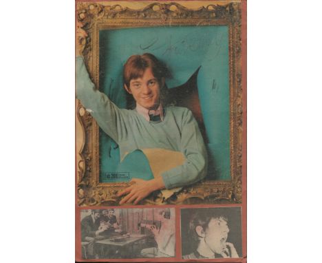 Small Faces multi signed 15x9 inch overall colour vintage magazine page includes Ronnie Lane, Kenney Jones and Steve Marriot 