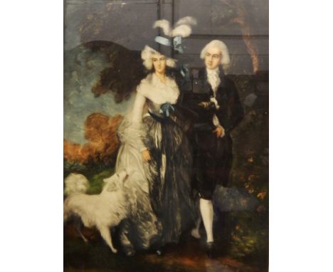 C Wyatt de Vivefoy after Madame Lebrun Watercolour drawing Portrait of Marie Antoinette from Versailles, 43 x 29 cmChromo Lit
