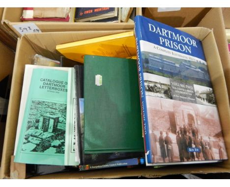 Large quantity of books relating to Dartmoor, militaria including Montagu, Ewen, "The Man who never was" 1954, dust jacket, n