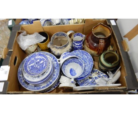 Quantity of assorted ceramics, including Copeland Spode, Royal Worcester, meat plates, Lurpak toast rack and other ceramic or