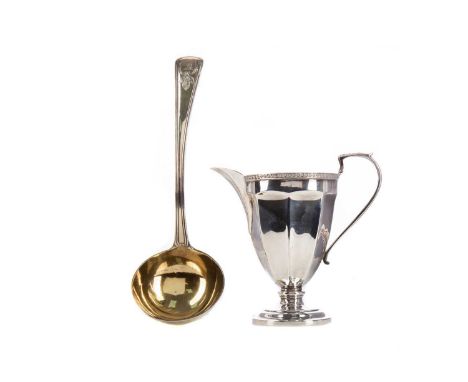 GEORGE III SILVER GILT TODDY LADLE,maker William Eley &amp; William Fearn, London 1798, with engraved device to terminal, 17c