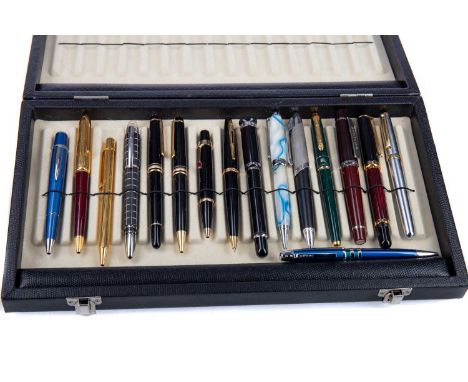 GOOD COLLECTION OF BALLPOINT AND FURTHER PENS,including Montblanc Starwalker, Meisterstuck, Pix-Meisterstuck, and Rouge et No