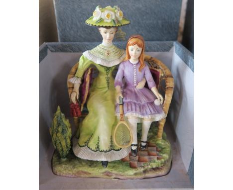 A Royal Worcester limited edition boxed double figure, from the Victorian figures series, Charlotte and Jane, with certificat