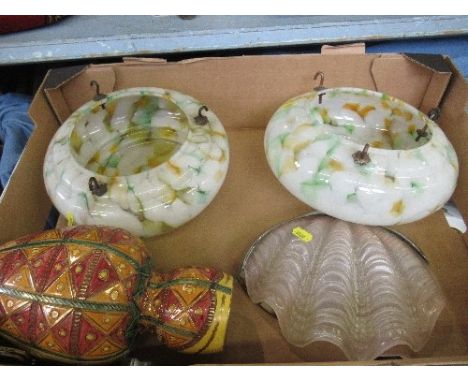A box, to include light fitting, etc.