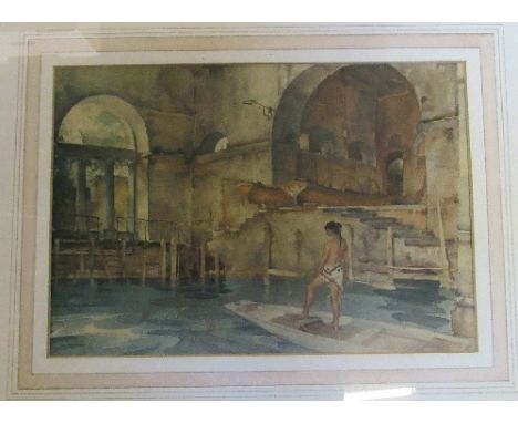 A collection of prints, to include a Russel Flint, a portrait, coaching prints and plans