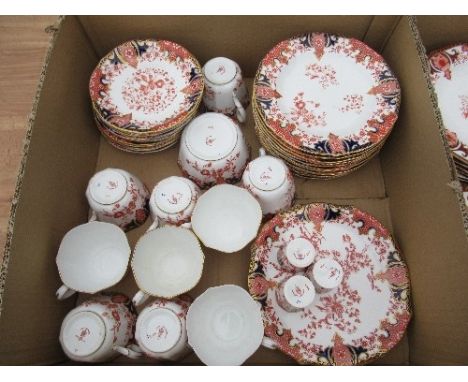 A Royal Crown Derby imari pattern part service, together with another Royal Crown Derby set