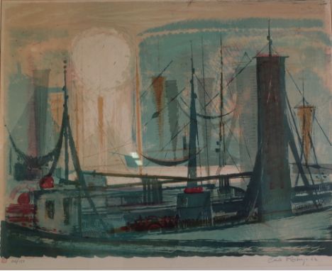 Carlo Rosberg (Danish, 1902-1994)Untitled abstractsigned, dated and numbered in pencil 'Carlo Rosberg 662 106/150' (in lower 