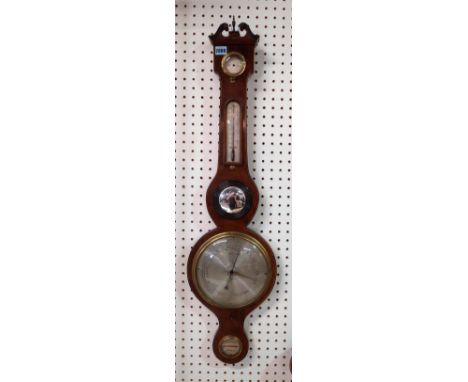 ‘An Introf, Strood’ A 19th century mahogany wheel barometer96cm highGood overall condition old marks and scratches missing br