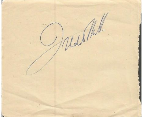 Freddie Mills signed album page. (26 June 1919 - 25 July 1965) was an English boxer, and the world light heavyweight champion