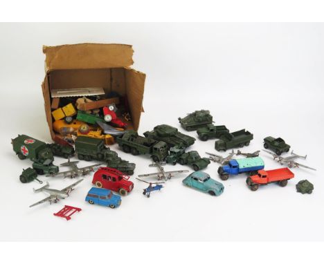 Dinky Collection including Pre-War examples: 25 series trucks, 22h Streamlined Saloon, 60f Autogiro, 25h Streamlined Fire Eng