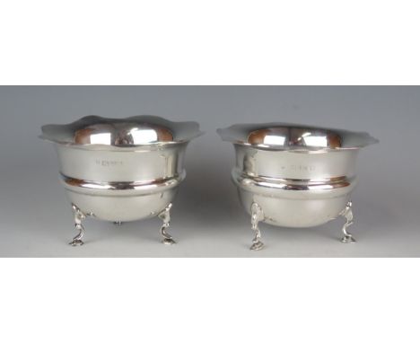 A George V silver sugar basin, maker George Nathan &amp; Ridley Hayes, Chester, 1913, of circular form with reeded girdle and