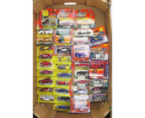 35 Matchbox Superfast including BMW 850, BMW Z3, Escort Cosworth, Jaguar, Holden, Ferrari, Lamborghini, Land Rover etc. - all