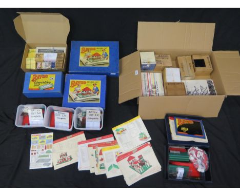 Large Collection of Bayko Building Sets and pieces including building sets 1, 2 and 2X boxed 
