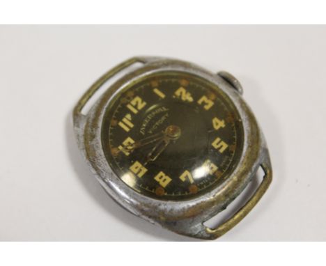 A VINTAGE BLACK DIAL INGERSOLL VICTORY WRISTWATCH 