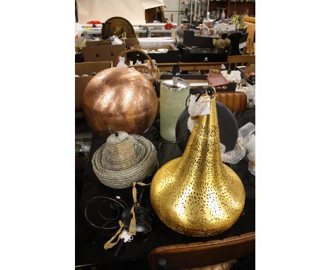 FIVE ASSORTED MODERN LIGHT FITTINGS