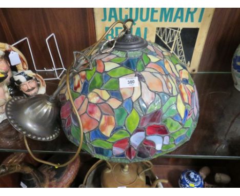 A TIFFANY STYLE CEILING LIGHT SHADE 