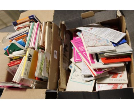 TWO BOXES OF ORDNANCE SURVEY MAPS
